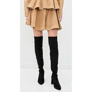 NWB Jeffrey Campbell Parisah 2 Thigh High Boots Black Suede Size 6